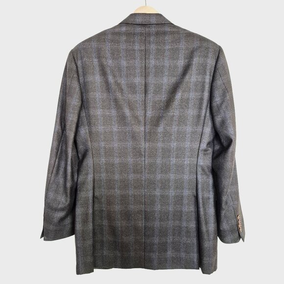 *SOLD* Canali Wool Blazer EU50 (US 40) Italy Windowpane, Harry Rosen - Picture 3 of 16